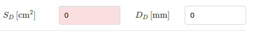 Input box for Sd and/or Dd